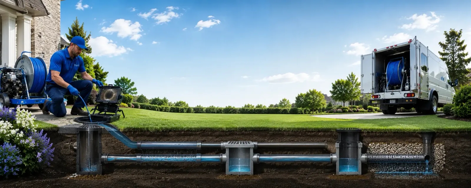 Outdoor drain cleaning information for Colfax, IN
